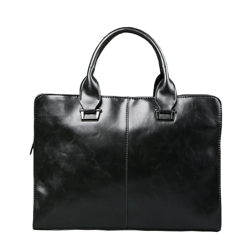 

2017 New Top Men Polyester Silt Pocket Zipper Handbag Square Conventional Shoulder Bag Big Messenger Large Temperament Hot Sale