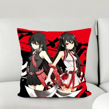 

Oct. Home Textile Akame Ga Kill! Anime Akame 60*60CM Square Pillow Case PillowCases #40139