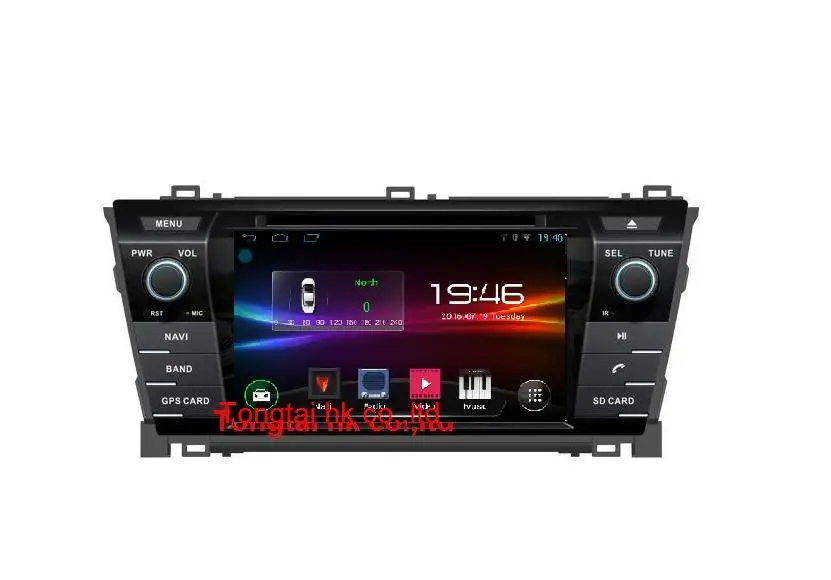 Sale 7" Android 8.0 for toyota corolla 2013,car DVD,radio,gps navigation,3G,BT,Wifi,1GB,quad core, support obd,dvr,Russian,english 0