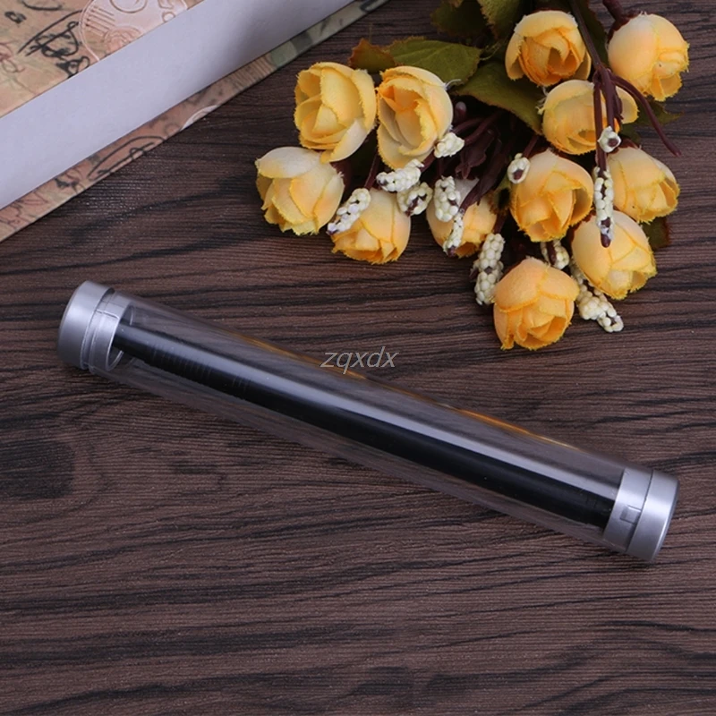 

Plastic Transparent Acrylic Pen gifts tube box pencil cases Gift Boxes Stationery school office gifts apply pen box Drop ship