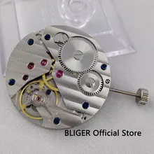 Винтаж 17 Часы с драгоценными камнями движение соответствует размерам, мужские часы 6497 ручной часового механизма движения BM2