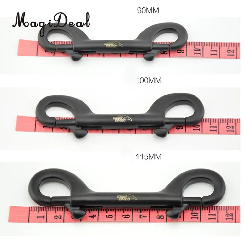 316 Stainless Steel Scuba Snorkeling Diving Stainless Steel Double Ended Bolt Snap Buckle Metal Clip 90mm Accessory