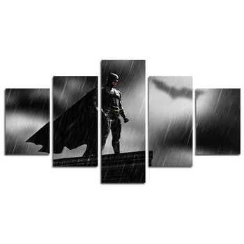 

5 Piece Batman art painting for living room home decor Canvas art wall poster