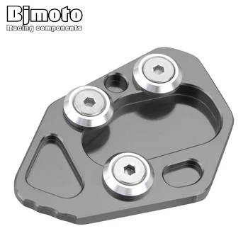 

BJMOTO For BWM R1200S 2006-2008,F800R 2010-2013,HP2 2008-2012 CNC Kickstand Foot Side Stand Extension Pad Support Plate
