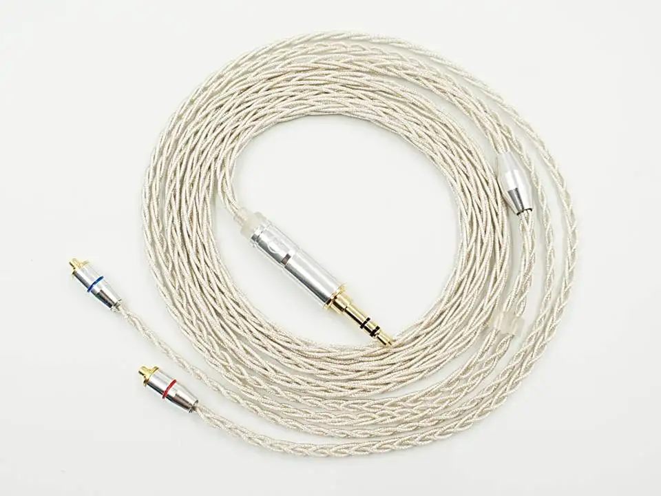 

LZ MMCX 8 Core Silver-Plated HiFi Upgrade Cable For LZ A3 A3s A4 Earphones (3.5mm Audio/2.5mm Balanced)