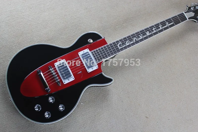 

Free shipping Factory Custom Shop 100% New Arrival Custom Shop 1960 Corvette black&red electric guitar Excellent Quality 115