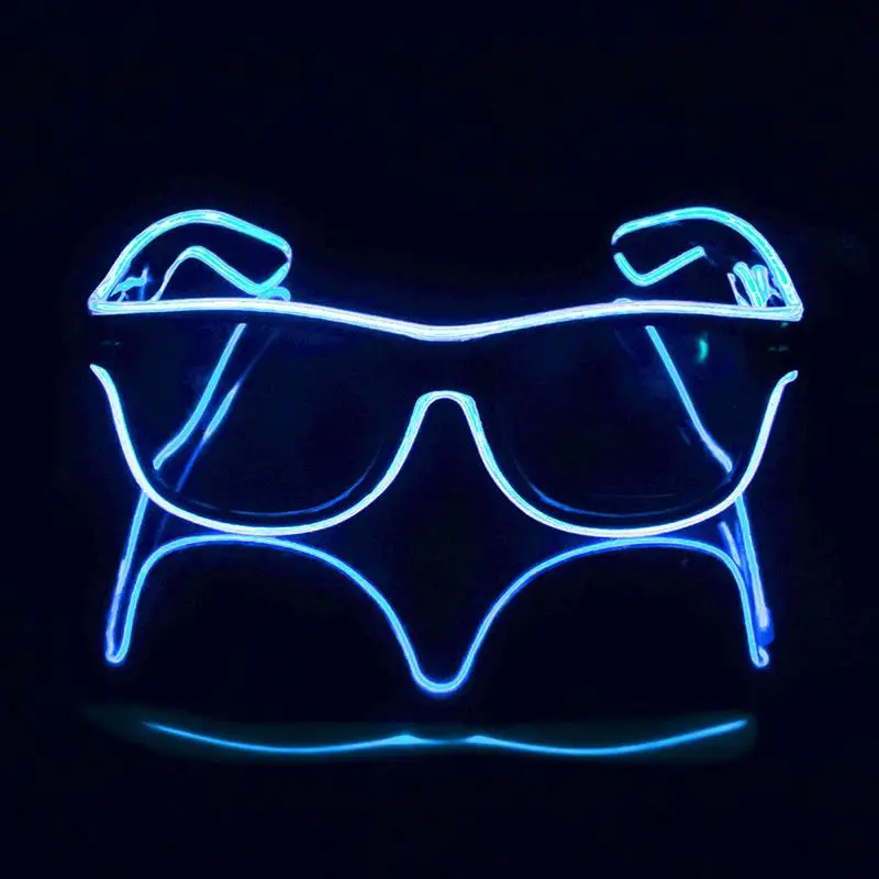 

Flashing Glasses EL Wire LED Glasses Glowing Party Supplies Lighting Novelty Gift Bright Light Festival Party Glow Sunglasses