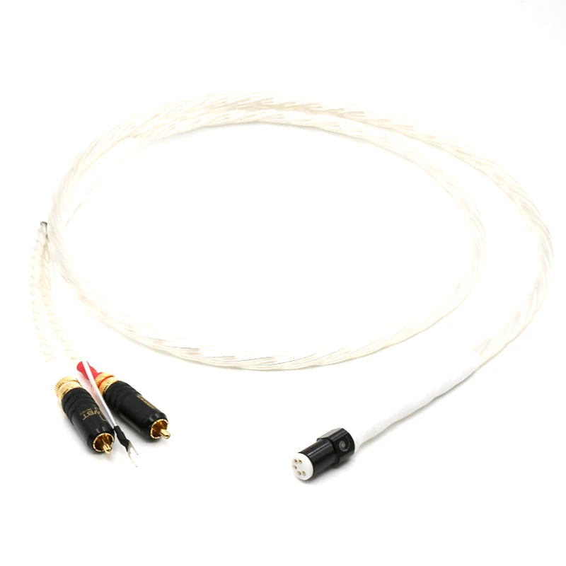 Saba,Grundig,Nordmende.. RFT DIN Stecker 5 pol polig 4x Cinch RCA Buchse Neu