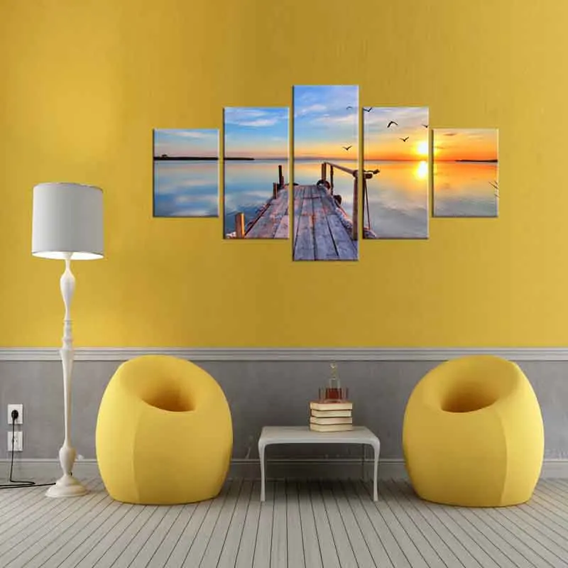 5 шт. Настенная картина с изображением Морского Пейзажа|canvas art|wall paintingfashion art |