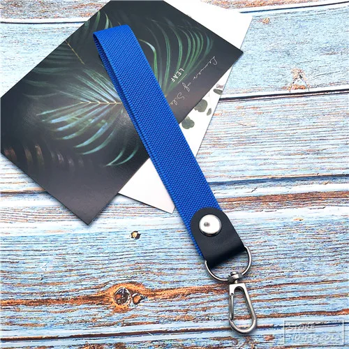 Короткий цветной ремешок на запястье для Mp3 4 USB флэш-накопитель брелок для ключей ID держатель для мобильного телефона ремешок 16 см - Цвет: light blue short