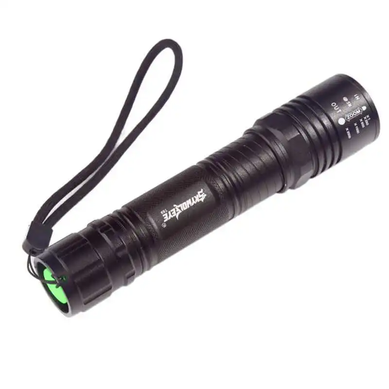 4000LM Zoomable XM-L T6 LED led flashlight 18650 High Power Flashlight Torch Lamp 5 Modes powerful led flashlight #4S4 (5)