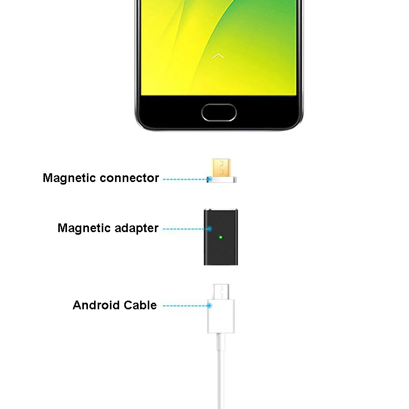 EYON обновление адсорбционный магнит адаптер Micro USB Магнитный зарядный кабель конвертер для SAMSUNG XIAOMI HUAWEI ASUS lenovo Android