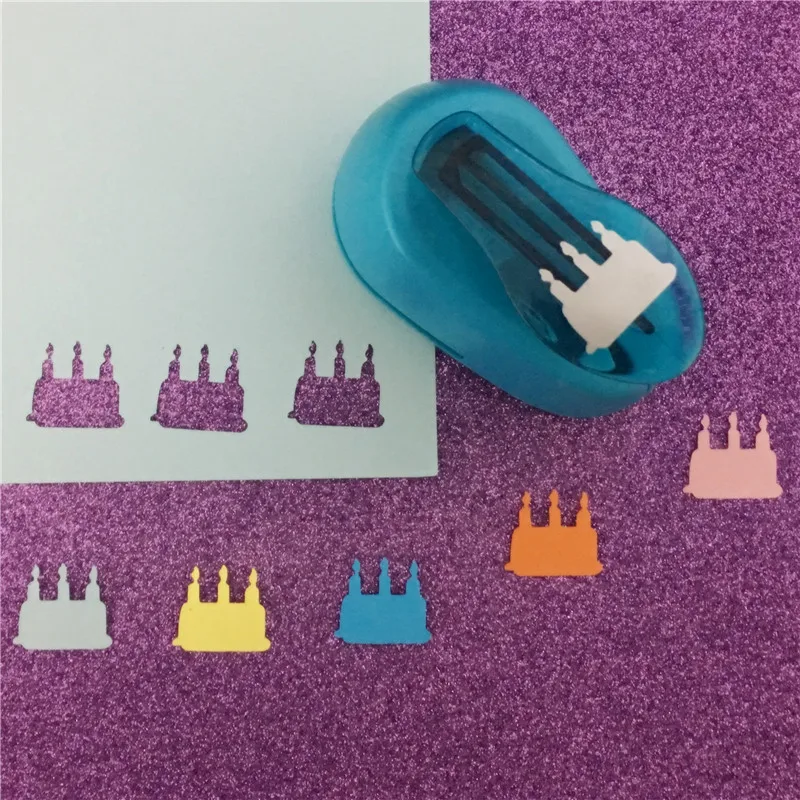 1''/2.1cm birthday Cake shape punch craft hole puncher for scrapbooking