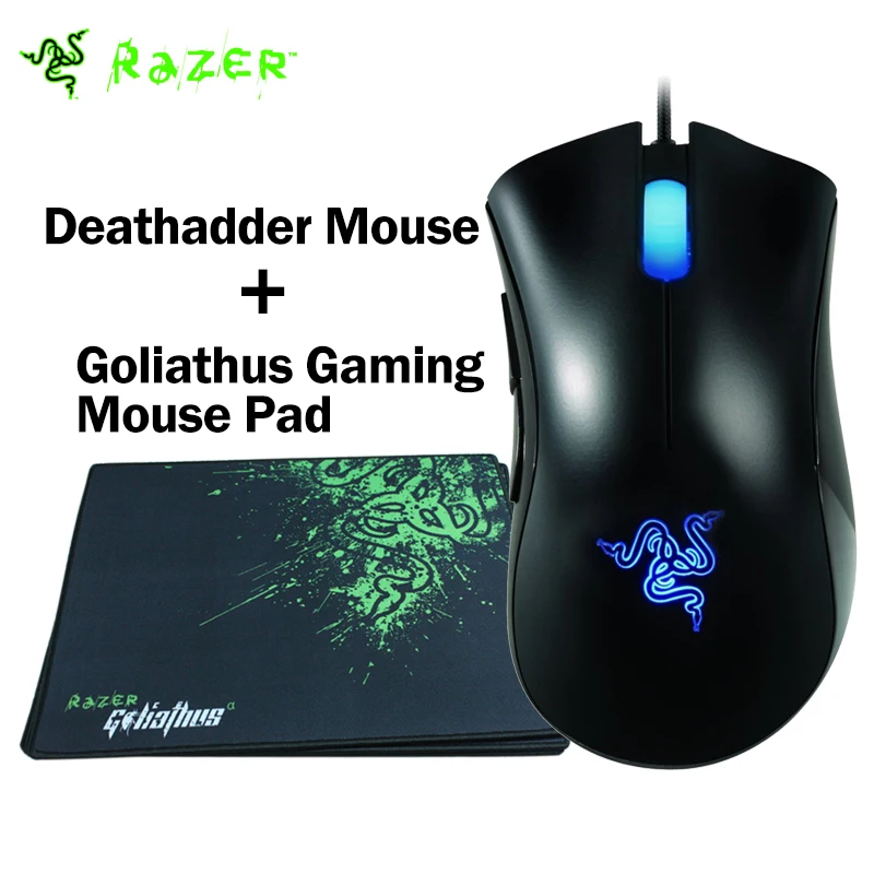 Prix pour 100% D'origine Razer Deathadder Souris 3500 DPI Gaming Mouse + Razer Goliathus Gaming Mouse Pad 320mm x 240mm x 3mm Plus Bas prix Prix pour 100% D'origine Razer Deathadder Souris 3500 DPI Gaming Mouse + Razer Goliathus Gaming Mouse Pad 320mm x 240mm x 3mm Plus Bas prix