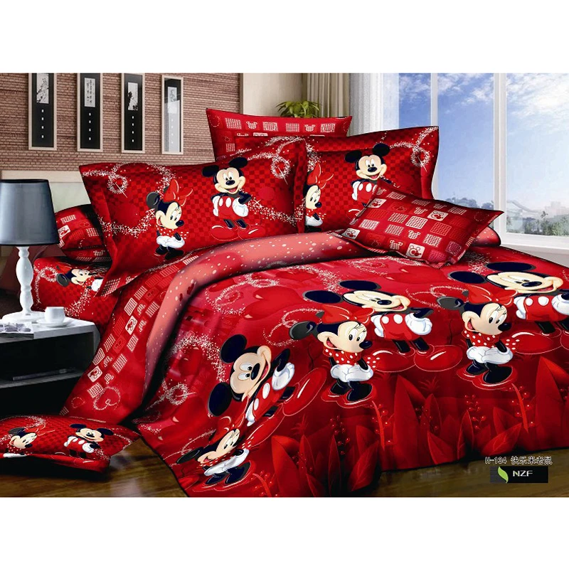 red mickey mouse bedding set (1)