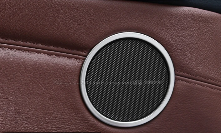 

4pcs Car Door Speaker Audio Ring Decoration Trim For BMW X4 2014 2015