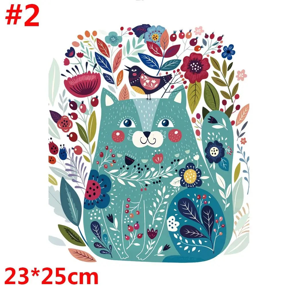 29Styles Cartoon Patch Heat Transfer Iron On Patch A-level Washable Clothes Stickers Easy Print By Household Irons Clothes Decor - Цвет: 57