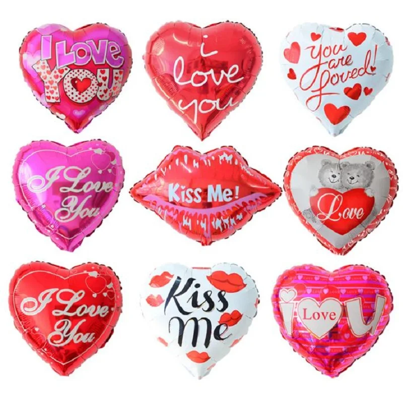 I LOVE  YOU Foil Balloons Valentine day Wedding Balloon 