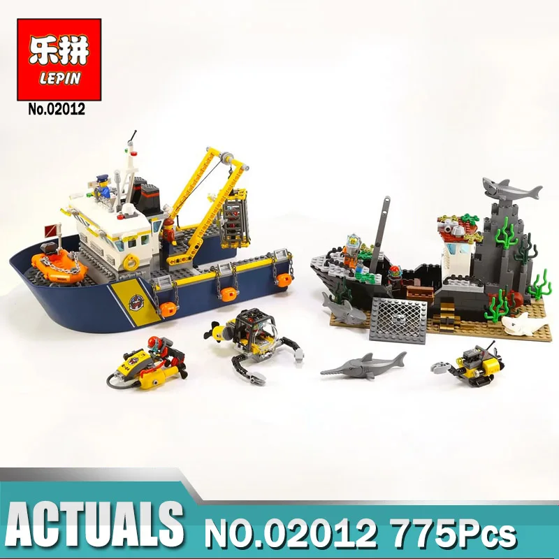 

City Series LEPIN 02012 Deepwater Exploration Vessel Children Bricks Toys Model Funny Boy Gift compatible Legoinglys 60095 Toys