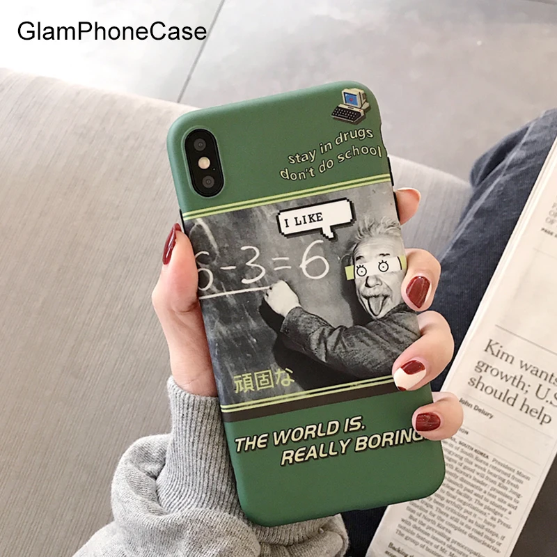 

GlamPhoneCase Cartoon character Phone Case For iPhone 7 8 Plus XS Max XR Funny Cases For iPhone X 8 7 6 6S Plus Soft TPU Cover
