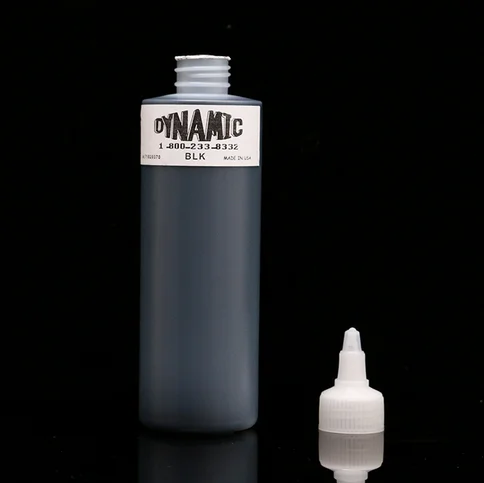 

Nueva tinta del tatuaje 1-Bottle 250ML forrada y sombreada Tribal Liner Shader Pigment Black Dynamic