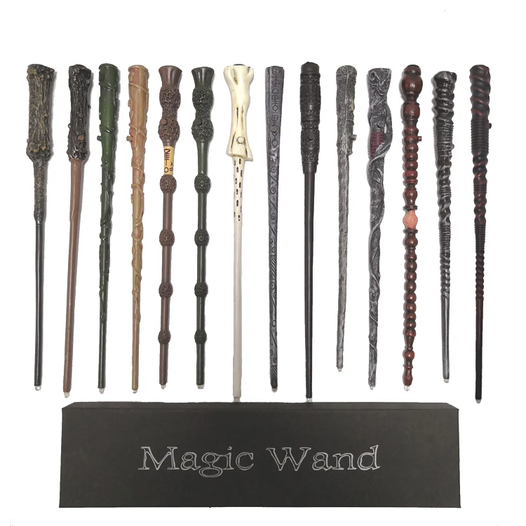 Beste Kwaliteit Led licht Sneep Perkamentus Toverstaf Gift Box Cosplay Game Prop Collection Harry Speelgoed Stok Gratis Trein Ticket
