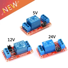 1 канал 5 в 12 В 24 В релейный модуль Плата щит для Arduino с оптроном Поддержка высокий и низкий уровень триггера