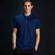 Ruoru брендовая одежда размера плюс S-4XL Мужская рубашка поло мужская деловая и повседневная однотонная мужская рубашка поло с коротким рукавом дышащая рубашка поло