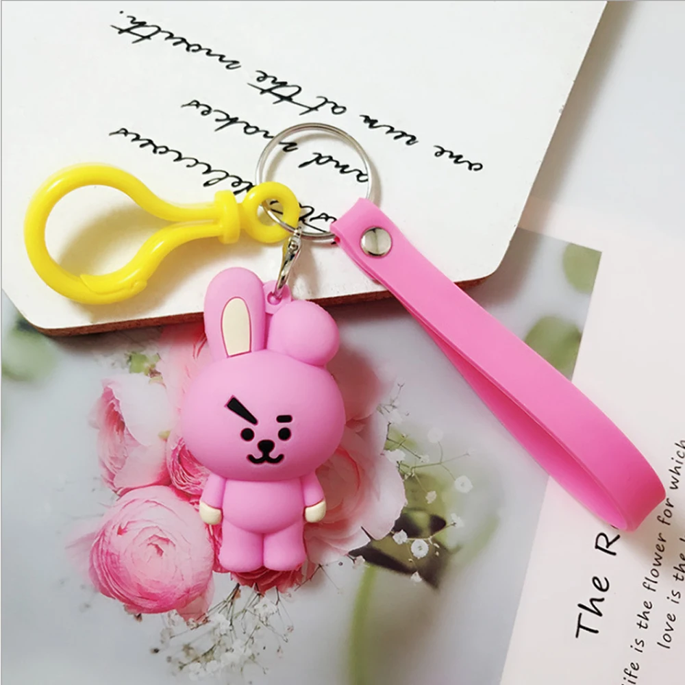 

Handmade Creative 3D Animals Key chains Cute Cartoon KeyChians Bags Pendant Accessories Birthday Gift For Women Girls Key Rings