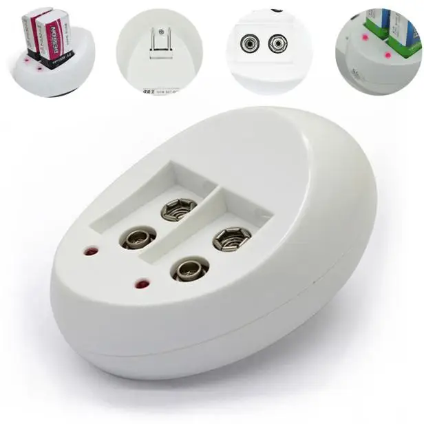 HIPERDEAL мини двойной игрушечный аккумулятор зарядное устройство для 6F22 9V литий Ni-MH