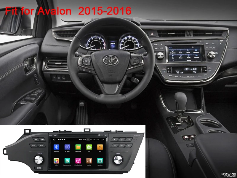 Discount 2 din 4G RAM Android 9.0 8 Core Car DVD GPS Navigation for Toyota Avalon 2008-2016 with Canbus gps navigation bt wifi 1