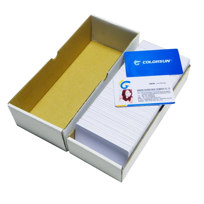 100PCS glossy White Blank inkjet printable PVC Card Waterproof plastic