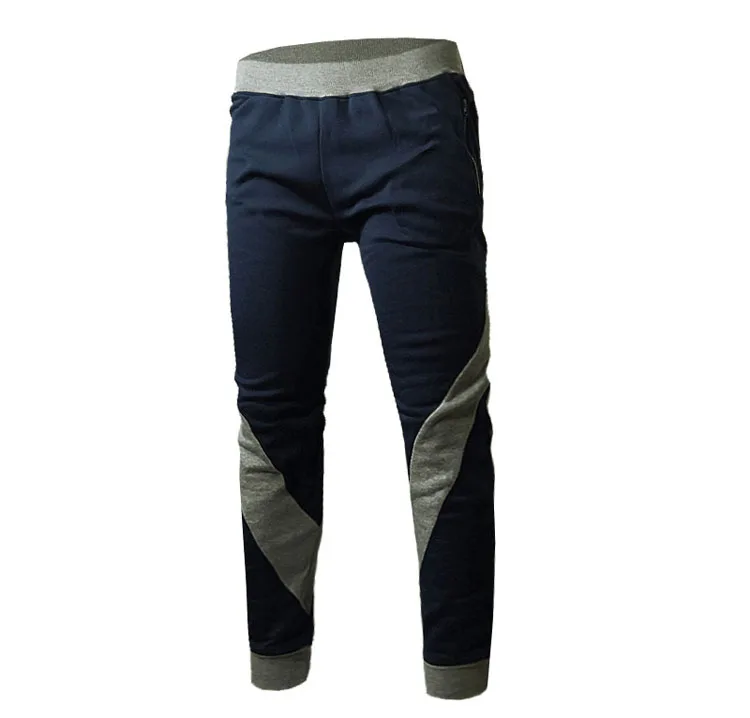 

NEW 2019 Spring summer Men's casual beam foot patchwork loose students hip hop elastic waist long new men leisure sweatpants