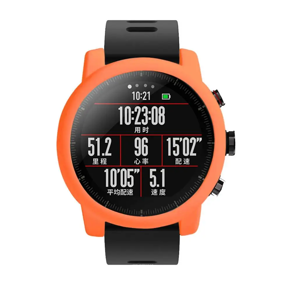 Премиум силиконовый защитный чехол для Huami Amazfit Stratos 2/2S полный каркас мягкий чехол Защитная крышка умные часы аксессуары - Цвет: 6