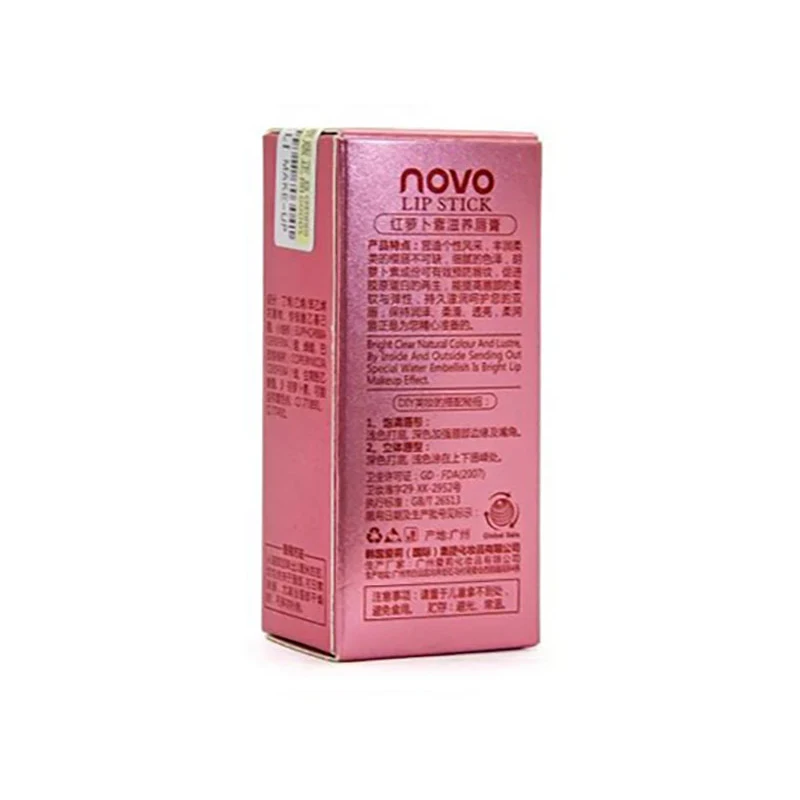 NOVO Brand Waterproof Matte Nude Lipstick Long Lasting Lip Gloss Moisturizing Tint Mate Baton Women Beauty Makeup|lipstick long|matte nude