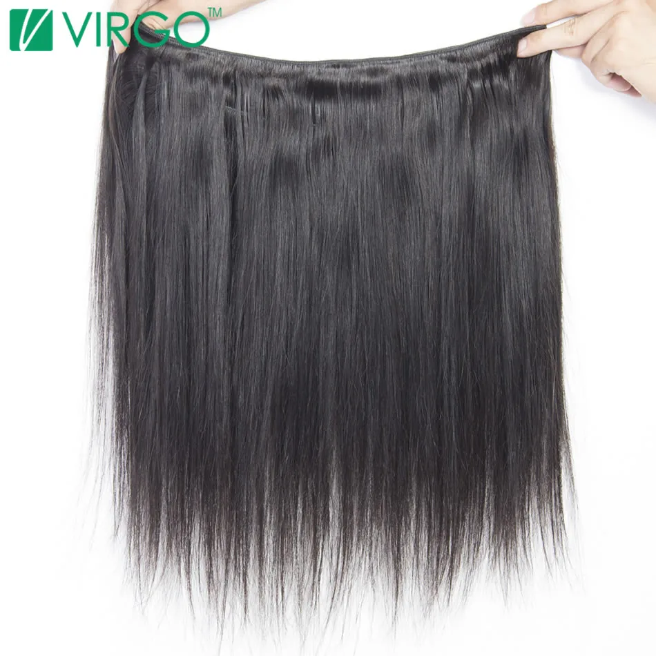 Peruvian Straight Hair Bundles Human Hair Extensions Natural Color 1 / 3 / 4 Bundle Deals Non Remy Virgo Hair Weave Bundle