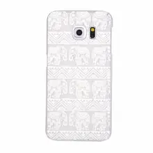 Flower Transparent Back Cover For Samsung Galaxy S6/S6 Edge Crystal Hard PC Clear Cases For G9200/G9250 Coque Fundas For Grils