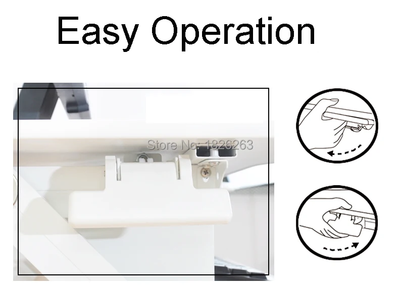 EasyUp Регулируемая по высоте настольная стойка с ручкой складной стол для ноутбука/стойка-держатель для монитора с клавиатурой лоток