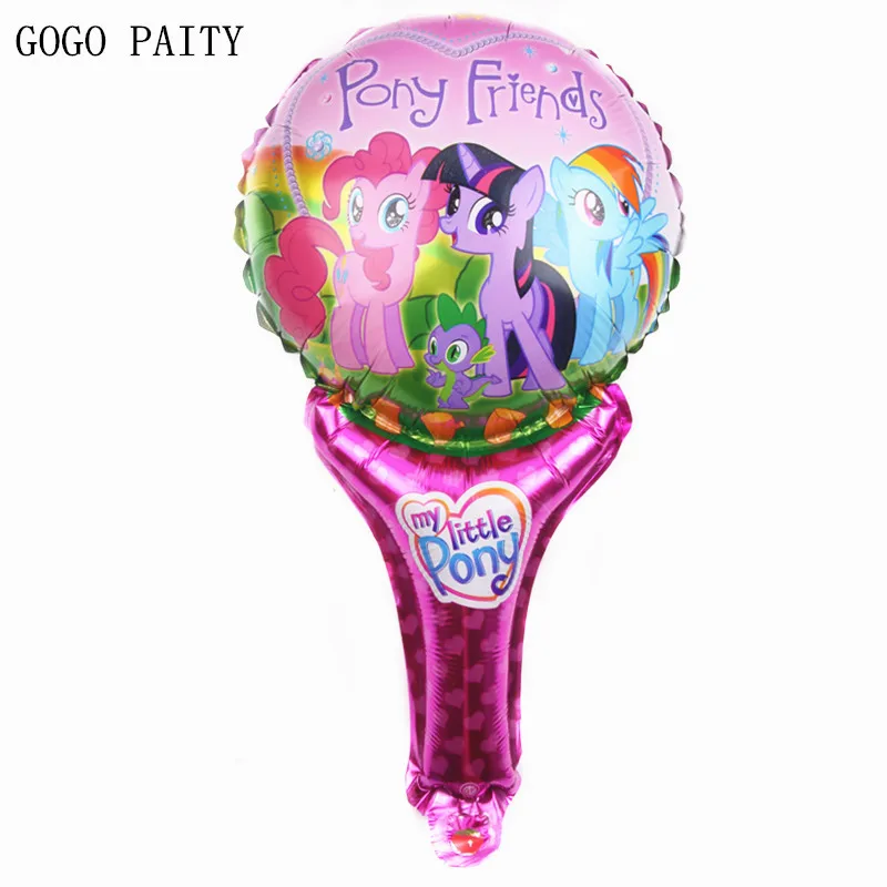 GOGO PAITY Детские надувные Мультяшные игрушки на день рождения ручной палки алюминиевый шар