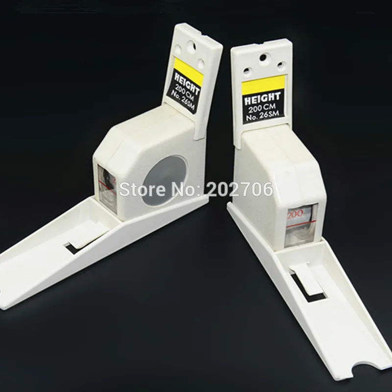 200cm white color wall mounted height rod meter stadiometers growth ...