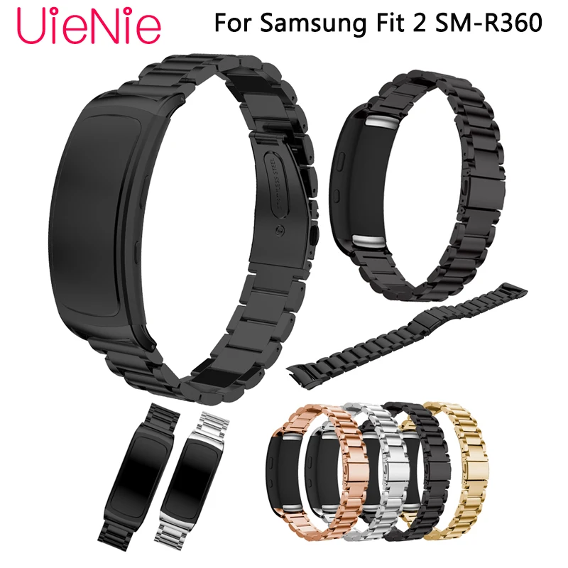 Запасной металлический браслет Ollivan из нержавеющей стали для Samsung Gear Fit 2 Pro