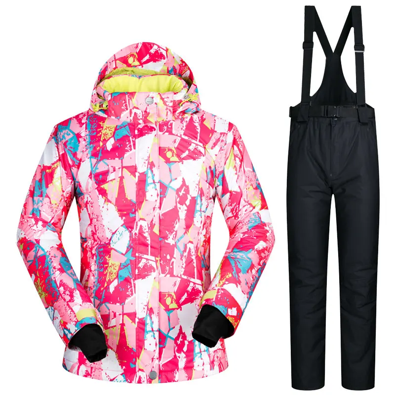 Snow Jackets and Pants Women Brands Winter Outdoor Sets Breathable Waterproof Therma Skiing and Snowboarding Suits Snowboard