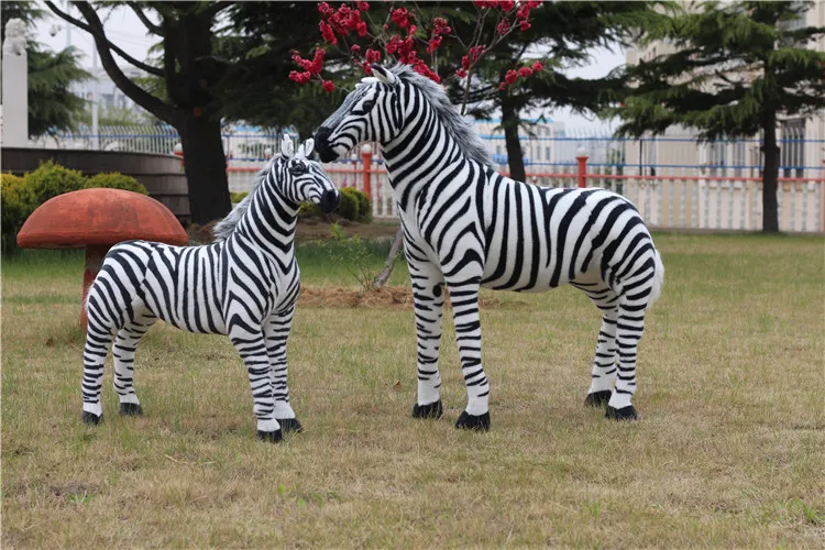 smaller creative simulaiton zebra toy plush zebra model doll gift doll about 80x70cm