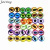 Julia Wang – Cabochon Cameo, rond, 6-30mm, multicolore en option, œil maléfique, clair, Transparent, bijou de temps, bricolage ► Photo 2/6