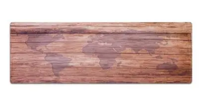  2018 New Long Home Map Old Wood Floor Doormats Non-slip Pad Maple Leaves Floor Mat Hallway Kitchen 