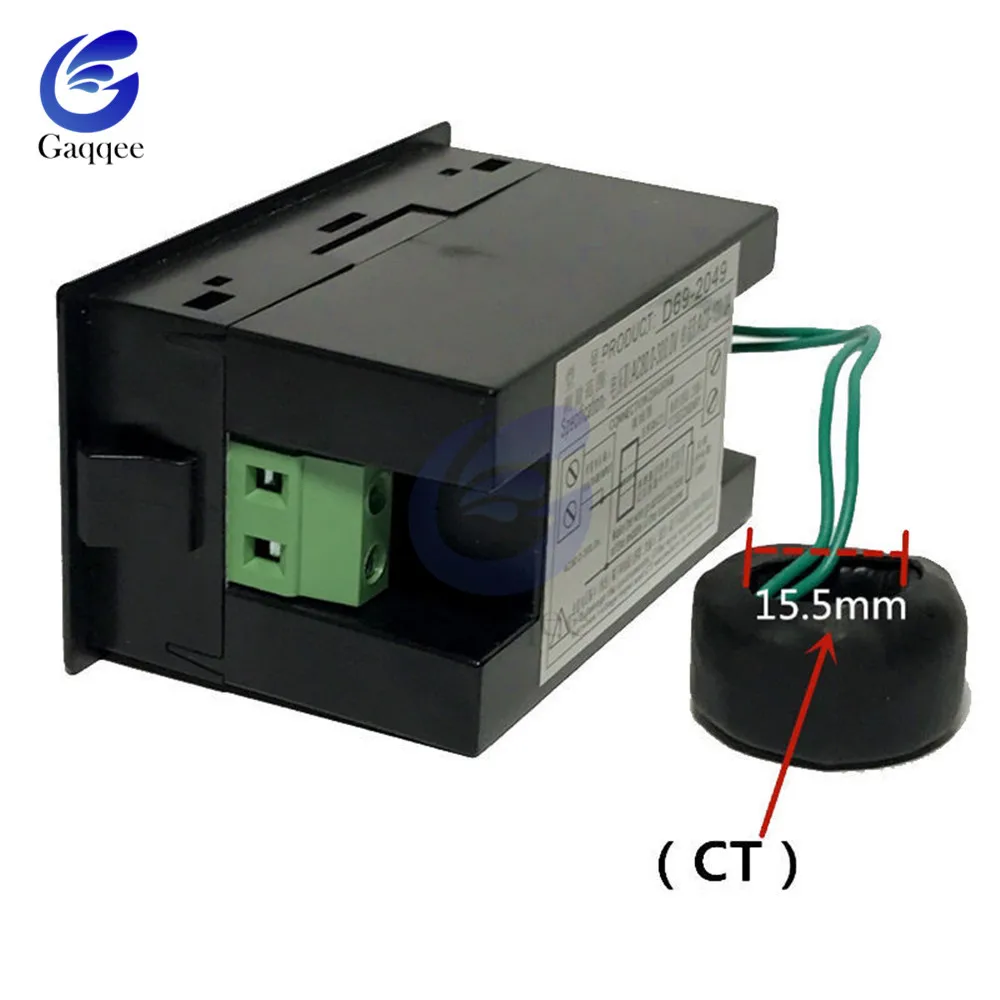 100A AC 80 V-450 V светодиодный цифровой вольтметр Амперметр AC 110V 220V силовой измеритель напряжения тока зарядное устройство тестер детектор монитор