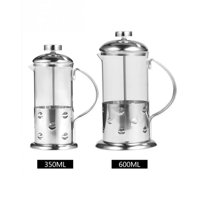 WHYY-нержавеющая сталь стекло кофейник, френч-пресс чашка чайник кофейник фильтр кухонный инструмент