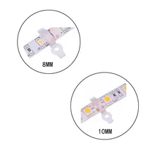 20pcs/lot Mounting Bracket Fixing Clip+Screw for 5050 5630 5730/3528 2835 3014 10mm/8mm Waterproof LED Strip Light