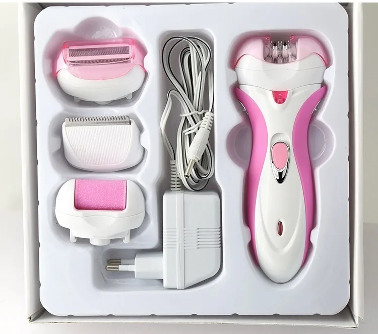 New-4-in-1-kemei-Multifunctional-Electric-shaver-Rechargeable-Women-Epilator-Hair-Removal-body-Foot-Care (4)