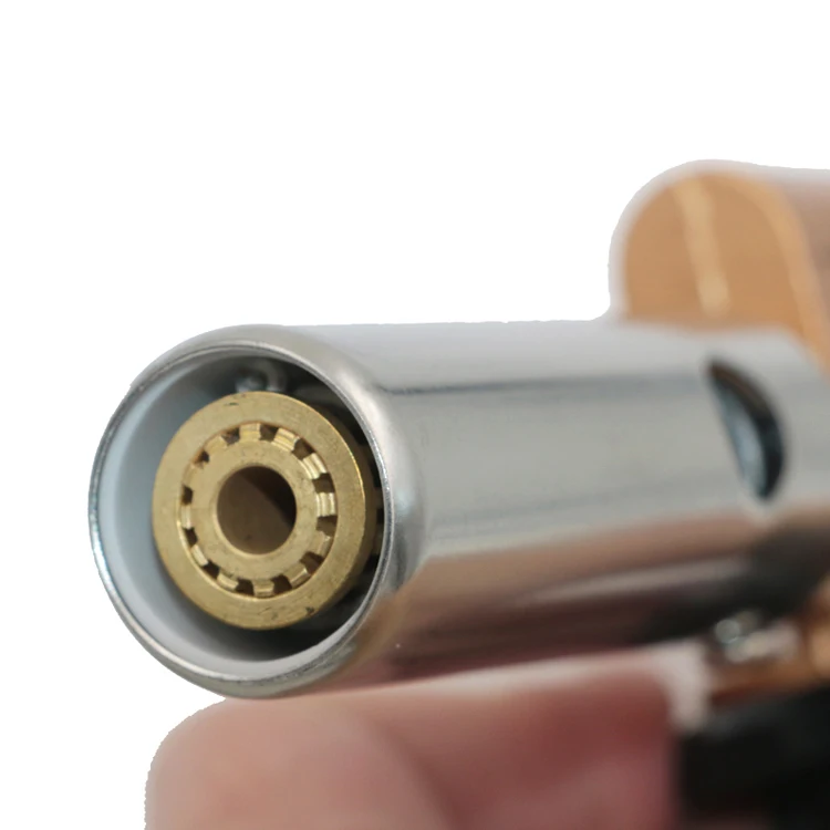 Metal Electronic Ignition Flame Gun Welding Gas Torch Lighter Heating Butane Camping Hiking Torch Welding Equipment